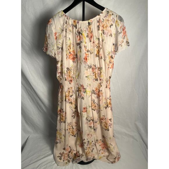Sundance Floral Dress Size 10 – Sheer Boho Midi with Lined Skirt - Picture 4 of 7